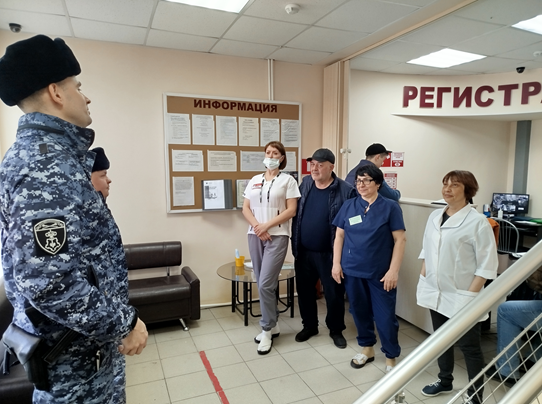 Отработка алгоритмов действий персонала при обнаружении подозрительного бесхозного предмета